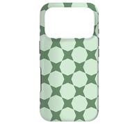 Carcasa para iPhone 17 Pro Sage Pastel Green Circles Hexagon Scandinavian Pattern