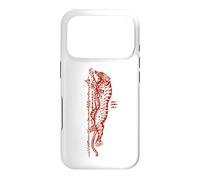 Carcasa para iPhone 17 Pro Sak Yant Suea Krajone Tigre Saltando Tatuaje Tailandia