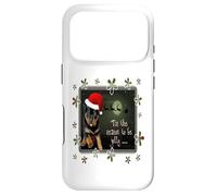 Carcasa para iPhone 17 Pro Saludos navideños de The Season To Be Jolly Cute Pup