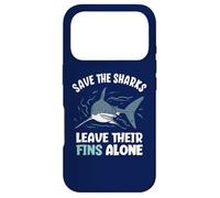 Carcasa para iPhone 17 Pro Salva a los Tiburones Deja Sus Aletas Solas Detener el aleteo de tiburón