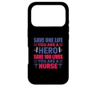Carcasa para iPhone 17 Pro Salva una Vida Eres un héroe Salva 100 Vidas Eres Enfermera