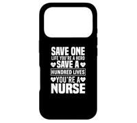 Carcasa para iPhone 17 Pro Salva una Vida Eres un héroe Salva 100 Vidas - Funny Nurse