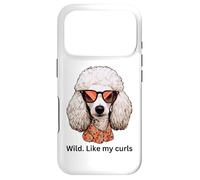 Carcasa para iPhone 17 Pro Salvaje como mis rizos I Love Curly Wild Hair Don't Care Poodle
