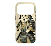 Carcasa para iPhone 17 Pro Samurai Cat Warrior en Arte japonés Vintage para Amantes de los Gatos