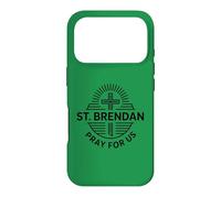 Carcasa para iPhone 17 Pro San Brendan Oración por Nosotros Oración Católica de San Patronazgo