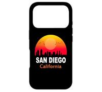 Carcasa para iPhone 17 Pro San Diego California State USA Vintage Sunset Retro City