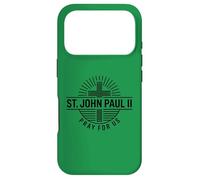 Carcasa para iPhone 17 Pro San Juan Pablo II Ruega por Nosotros Devoción Santa Católica