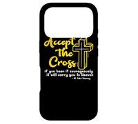 Carcasa para iPhone 17 Pro San Juan Vianney Aceptar la Cruz Catholic Saint Catholic Cita