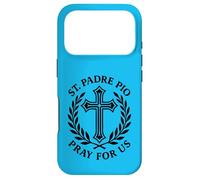 Carcasa para iPhone 17 Pro San Padre Pío Reza por Nosotros Católica Santa Cruz Devoción