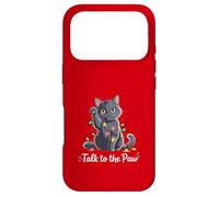 Carcasa para iPhone 17 Pro Santa Cat Talk To The Paw Funny Christmas Cool Cat Lover