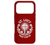 Carcasa para iPhone 17 Pro Santa Lucía Oración por Nosotros Oración Católica de San Patronazgo