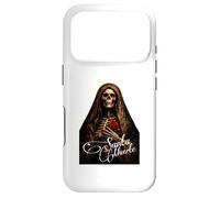 Carcasa para iPhone 17 Pro Santa Muerte Oscuro Folk Santo Primer Plano Arte