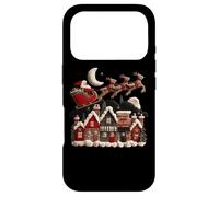 Carcasa para iPhone 17 Pro Santa Sleigh Ride Feliz Navidad