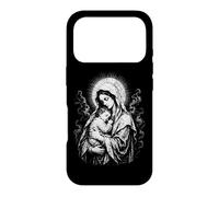 Carcasa para iPhone 17 Pro Santísima Virgen María Sosteniendo al Niño Jesús Sagrado