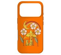 Carcasa para iPhone 17 Pro Sapo de Rana con Flores, Luna Creciente y Arco Iris