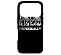 Carcasa para iPhone 17 Pro Sarcasmo Tabla periódica Elemento Matemáticas Ciencia Física