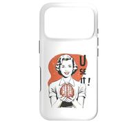 Carcasa para iPhone 17 Pro Sarcastic Retro Use It Brain Funny Psychology Mind 1950s