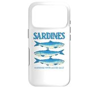 Carcasa para iPhone 17 Pro Sardines Tinned Fish Retro Graphic for Men Women