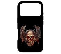 Carcasa para iPhone 17 Pro Satanic Skull Graphic For Men and Women Occult Vampire Bat