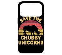 Carcasa para iPhone 17 Pro Save The Chubby Unicorns. Hipster Retro Gracioso