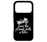 Carcasa para iPhone 17 Pro Save The Planet Ride A Bike Bicicleta de Carga Vintage Cargobike
