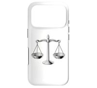 Carcasa para iPhone 17 Pro Scales of Justice Libra Star Sign Legal Gift Abogado Juez