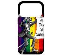 Carcasa para iPhone 17 Pro ¡Sé Gay, Haz Crimen! | Rainbow Flag LGBTQ Meme