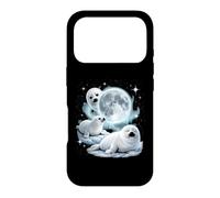 Carcasa para iPhone 17 Pro Seal Moon - Sellos de Arpa Divertidos Amantes de Animales novedosos Sello Lindo