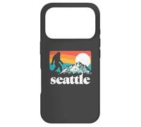 Carcasa para iPhone 17 Pro Seattle Washington Bigfoot Mountains Retro Distressed 80s