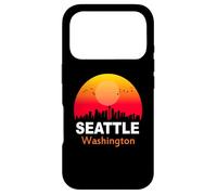 Carcasa para iPhone 17 Pro Seattle Washington State USA Vintage Sunset Retro City