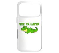Carcasa para iPhone 17 Pro See Ya Later Cocodrilo Lindo Diseño Verde Gator