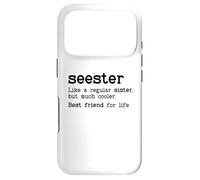 Carcasa para iPhone 17 Pro Seester Definition Funny Sister Big Sister Best Friend Sis