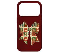 Carcasa para iPhone 17 Pro Sello de Animales Vintage de Navidad, Coqueta, Retro, Arco maximalista