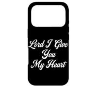 Carcasa para iPhone 17 Pro Señor Te doy Mi Corazón Culto Cristiano Religión Orando