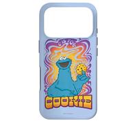 Carcasa para iPhone 17 Pro Sesame Street Cookie Psychedelic Monster C Is For Cookie