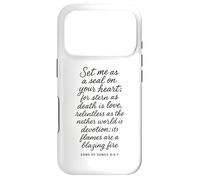 Carcasa para iPhone 17 Pro Set Me As A Seal On Your Heart Cantar of Songs 8 6 7 Bible God