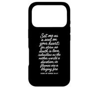 Carcasa para iPhone 17 Pro Set Me As A Seal On Your Heart Cantar of Songs 8 6 7 Bible God
