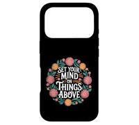 Carcasa para iPhone 17 Pro Set Your Mind On Things Above Biblia inspiradora |-