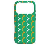 Carcasa para iPhone 17 Pro Shamrock Green White Orange Ireland Tricolor Irish Pattern
