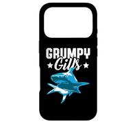 Carcasa para iPhone 17 Pro Shark Grumpy Gills Angry Dad Father Funny Retro Película de TV