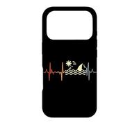 Carcasa para iPhone 17 Pro Shark Heart Rate Vintage Heartbeat