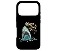 Carcasa para iPhone 17 Pro Shark Waves Back Ocean Surfing Playa Verano Divertido