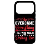 Carcasa para iPhone 17 Pro She Overcame Everything Meant to Destroy Her -