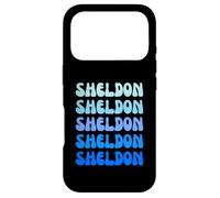 Carcasa para iPhone 17 Pro Sheldon Retro Name Stack Design