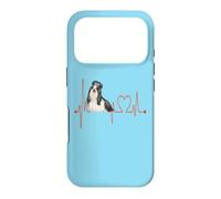 Carcasa para iPhone 17 Pro Shi Tzu Dog Heartbeat EKG Funny Dogs Amantes y propietarios