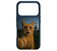 Carcasa para iPhone 17 Pro Shocked Cat Selfie Alien on The Back Funny for Boys Girls