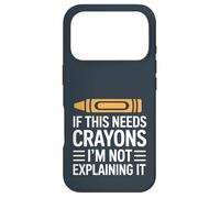 Carcasa para iPhone 17 Pro Si Esto Necesita crayones, no lo Estoy explicando