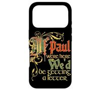 Carcasa para iPhone 17 Pro Si Paul estuviera aquí, recibiríamos una Carta con Letras Antiguas.