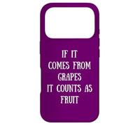 Carcasa para iPhone 17 Pro Si proviene de Uvas, Cuenta como Fruta - Wine Lover Mom