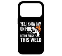 Carcasa para iPhone 17 Pro Sí, sé Que Estoy en Llamas Soldador Soldadura Identidad Humor